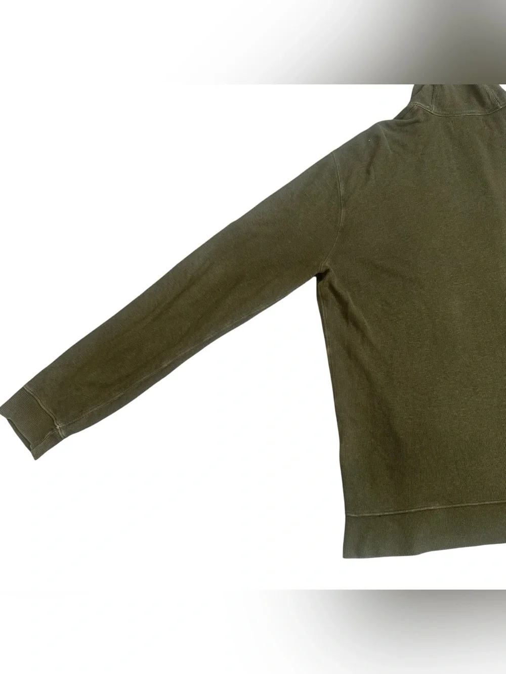 Vintage Polo Ralph Lauren Olive Green Cotton Linen Blend Button Down Cardigan XL